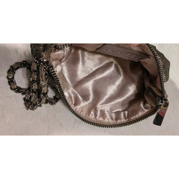 2 EXPRESS Wristlet Purse Metallic Disco Glam Clutch Bag Evening Prom Shimmery - Picture 13 of 16
